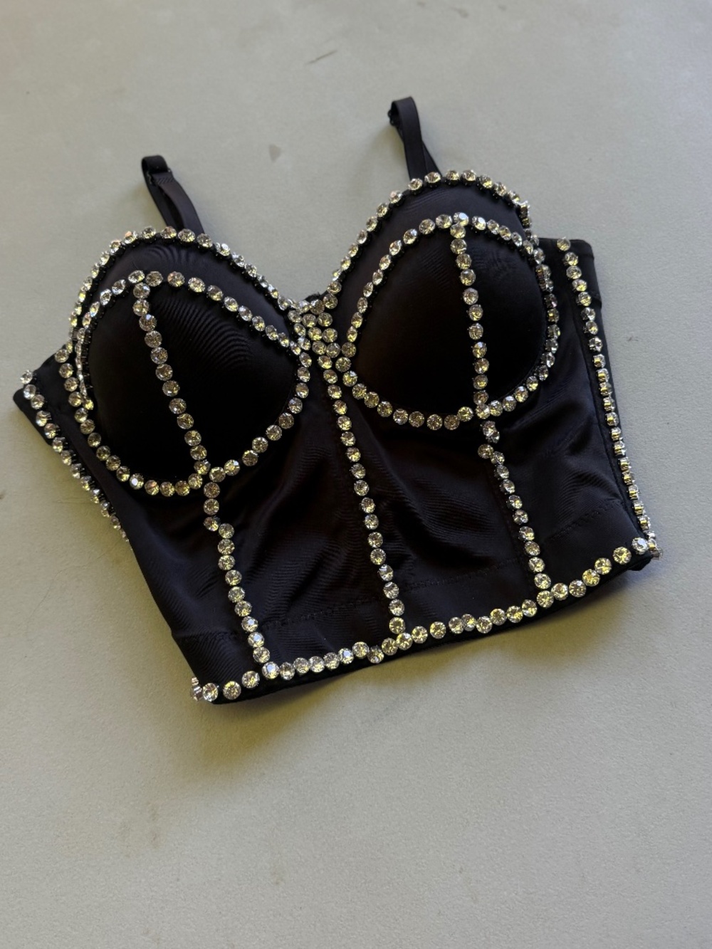 Lydia U.S.A. Rhinestone Bustier Corset Top – Size S